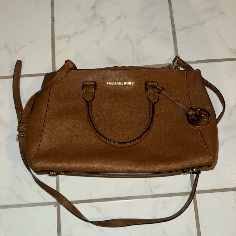 Michael Kors Tan Leather Satchel